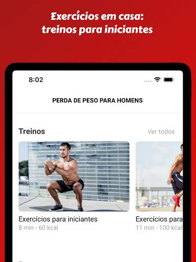 Perca Peso para Homens - Exercícios em casa screenshot 12