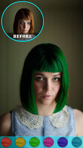 Cabina di cambia colore dei capelli screenshot 2