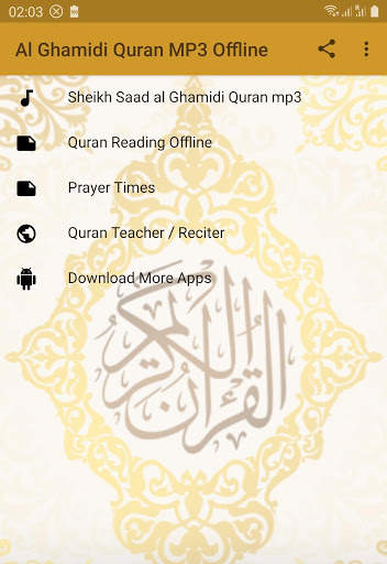 Al Ghamidi Quran MP3 Offline screenshot 1