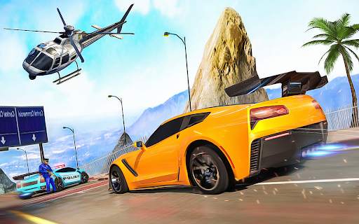 Crazy Car Racing Police Chase screenshot 3