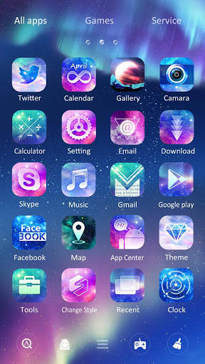 (FREE) Galaxy GO Launcher Theme screenshot 2