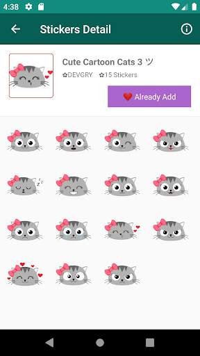 Cats Stickers for WA screenshot 2