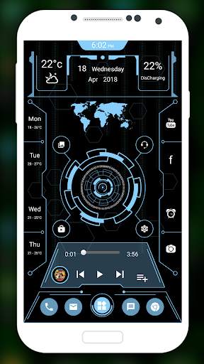 Futuristic Launcher 2020 - peluncur teknologi screenshot 5