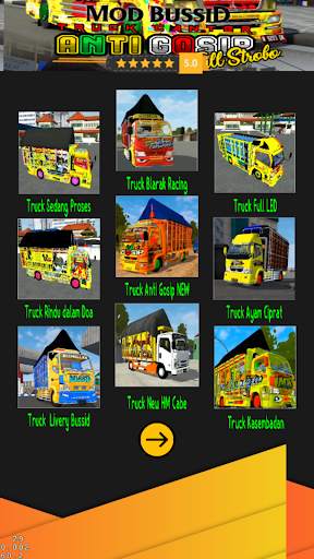 Mod Bussid Truck Canter Anti Gosip Full Strobo screenshot 5