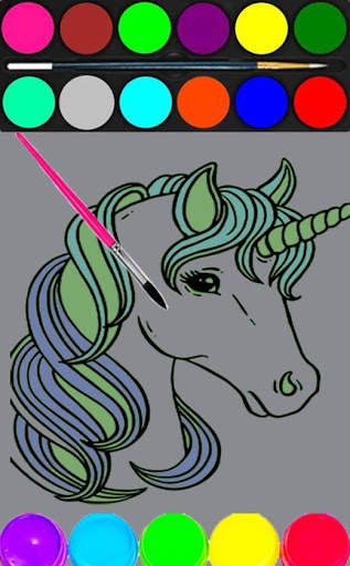 Unicorn Horse Coloring Books Free screenshot 2