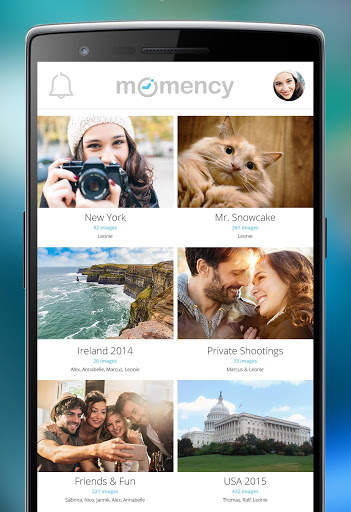 momency - shared photo albums screenshot 1