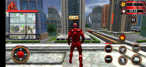 Iron Rope Hero War - Superhero crime city Games स्क्रीनशॉट 4
