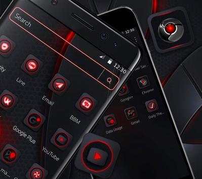 Red Black Neon HD Business Theme 💖 screenshot 3