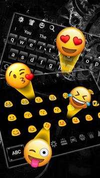 Dark Black Metal Keyboard Theme screenshot 4