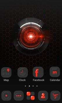 Red Energy V Launcher Theme screenshot 2