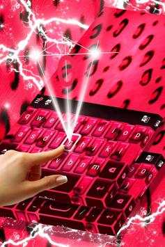 Tema Keyboard Cheetah Pink screenshot 3