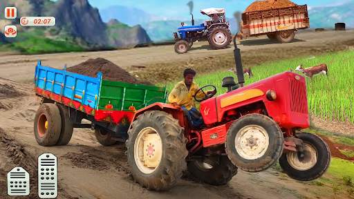 Tractor Trolley Drive Farming Simulator Game 2021 screenshot 3