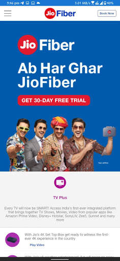 Jio Fiber Connection screenshot 1
