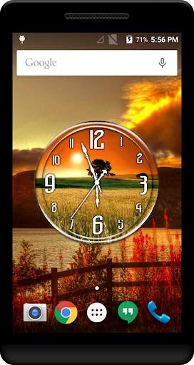 Nature Clock Live Wallpaper 3 تصوير الشاشة