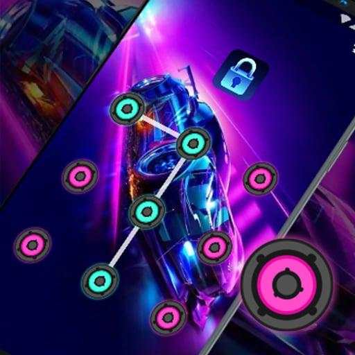 Neon Car - App Lock Master Theme 1.0.3