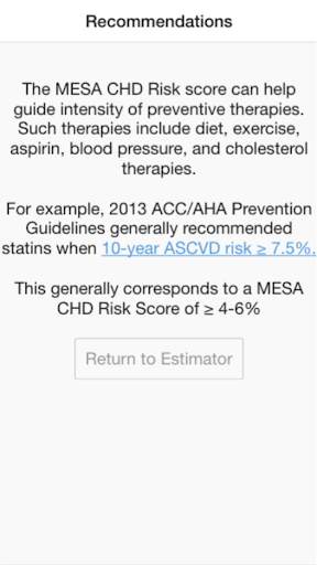 MESA CHD Risk Score screenshot 3