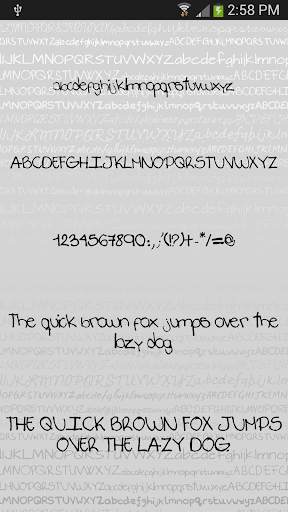 Handwritten fonts for Android screenshot 4