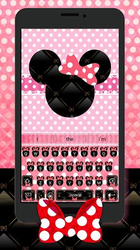 Minny bowknot keyboard theme screenshot 1