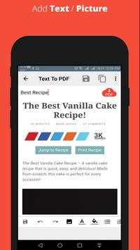 Notas - Text To PDF Converter 2 تصوير الشاشة