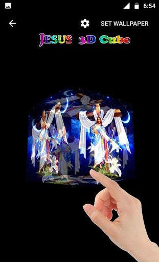 Jesus 3D Cube HD Live wallpaper screenshot 2