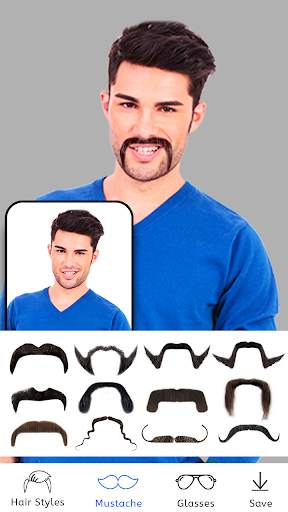 HeroMooch : Man Beard, HairStyle, Moustache Editor screenshot 5