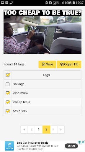 Get Tags of Video or Channel by the Link screenshot 4