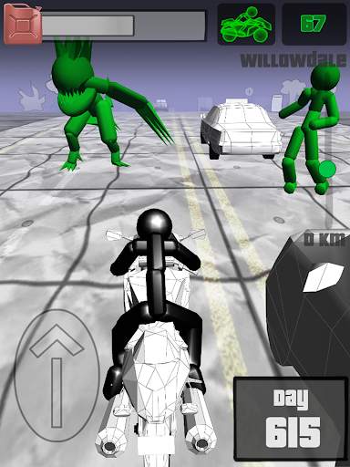 Stickman Zombie: Motorcycle Ra screenshot 21
