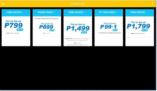 Piso Fare App for CebuPac screenshot 10