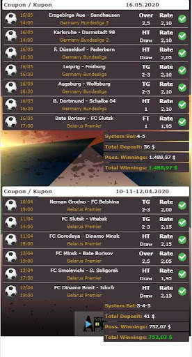 Betting / System / Sport Prediction / %90 Success screenshot 7