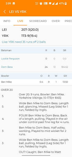 Cricket Lite screenshot 3