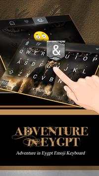 Adventure in Old Eygpt Emoji Keyboard Theme 3 تصوير الشاشة