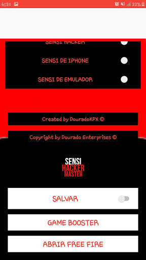 SENSI HACKER LITE & BOOSTER FF - (REMOVER LAGS) screenshot 4