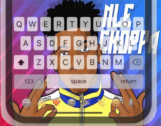 Keyboard of Theme NLE Choppa Cool स्क्रीनशॉट 4