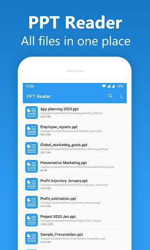 PPT Reader - View PPTX Slides, Presentations, 2020 screenshot 1