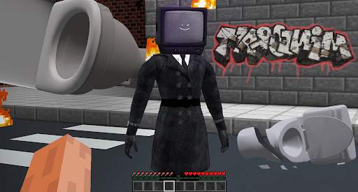 TVMan Mod Minecraft Skibidi screenshot 2