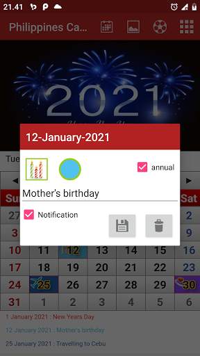 Philippines Calendar 2021 screenshot 2