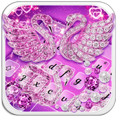 Purple Diamond Swan Keyboard icon