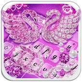 Purple Diamond Swan Keyboard 10001002