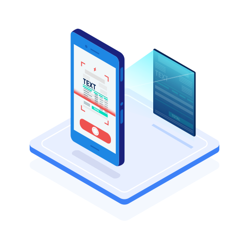 Image scanner and text translator icon