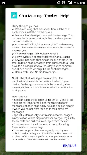 Chat Message Tracker Remotely screenshot 8
