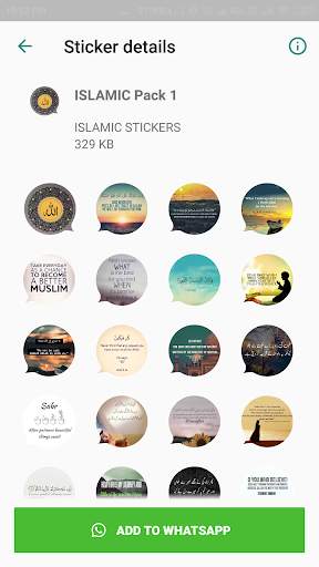 ISLAMIC Stickers for Whatsapp - WAStickerApp screenshot 1