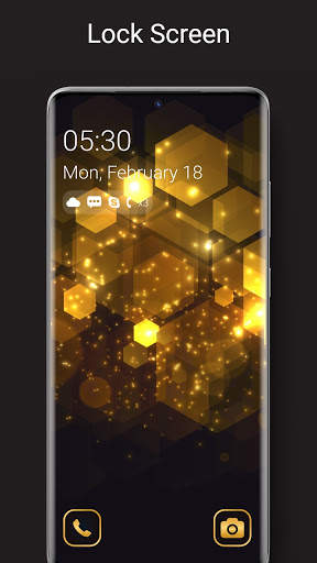 Pure Gold Lock Screen screenshot 1