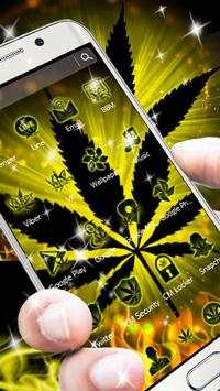 Weed Yellow Fire Theme скриншот 4