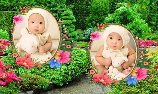 Beautiful Garden Double Photo Frame Application 16 تصوير الشاشة