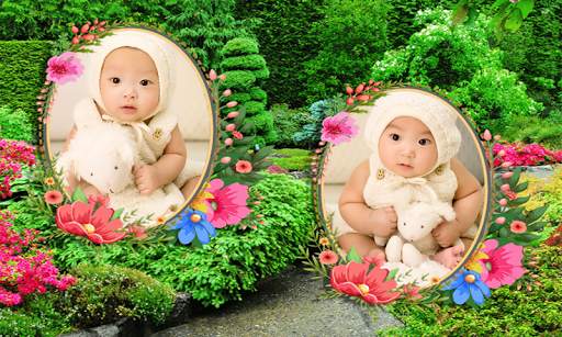 Beautiful Garden Double Photo Frame Application screenshot 16