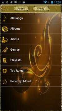 Poweramp Skin Dorado Gold screenshot 3