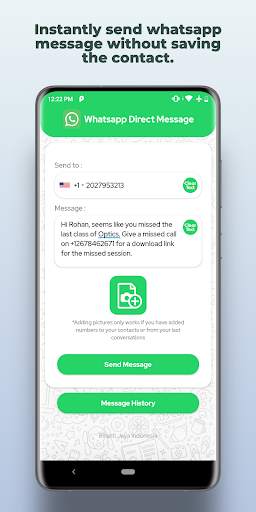 Direct Chat for Whatsapp - Without Saving Number screenshot 2