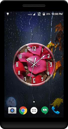 Rose Petals Clock Live WP screenshot 4