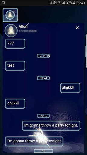 White Dream skin (Next SMS) screenshot 5