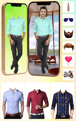 Men Formal Shirt -Photo Editor 1 تصوير الشاشة